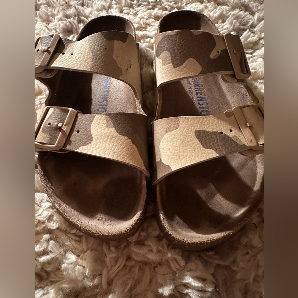 Birkenstock Size 38 Camouflage Slides - image 2
